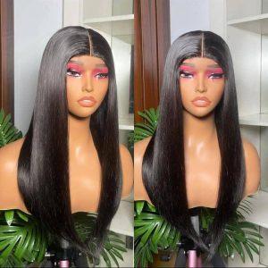 Premium Silky Straight Middle-Part Wig