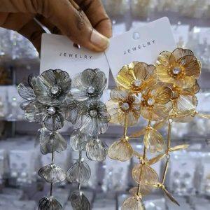 Petal Whisper Cascading Flower Earrings