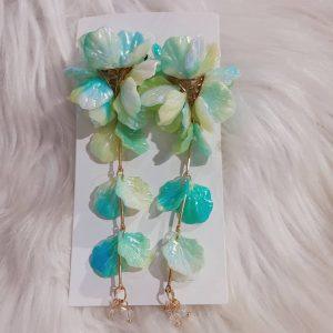 Iridescent Bloom Drop Earrings