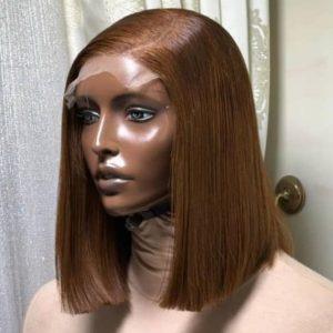 Copper Brown Straight Bob Wig