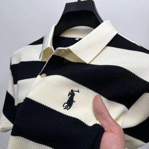Men’s Premium Striped Polo Shirt