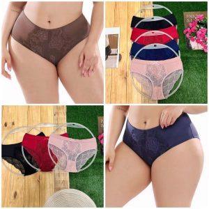 Luxe Silky Lace Panel High-Waist Panties
