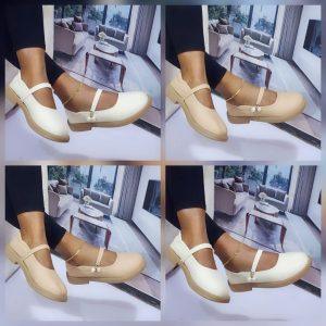 Elegant Pearl-Strap Mary Jane Flats