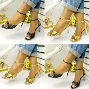 Elegant Radiance Knotted Strap Heels