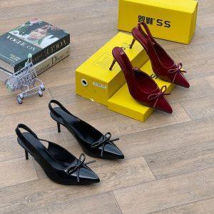 Patent Sling-back Heels