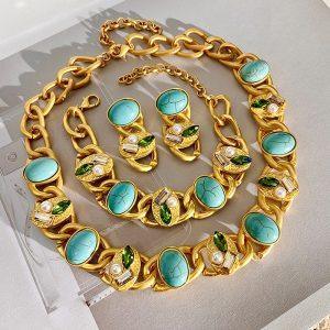 Majestic Turquoise Luxe Jewelry Set