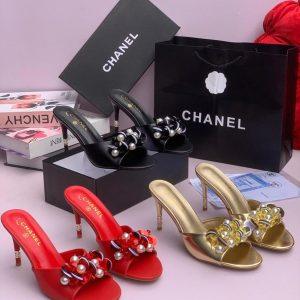 Chanel-Inspired Pearl Bloom Heels