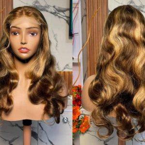4*4 SDD Piano-Colored Body Wave Wig (HD Lace)