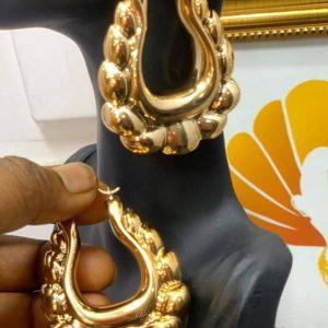 Bold Luxe Gold-Plated Drop Earrings