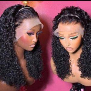 SBF Luxe Curly Pixie Blend Wig with Lace Frontal