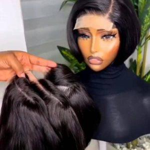 Full Closure Tiwa Natural Bob Wig