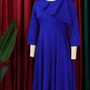 Elegant Layered Flare Midi Dress