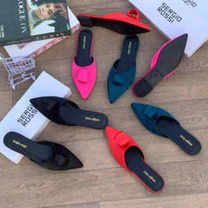 Sergio Rossi-Inspired Luxe Satin Mules