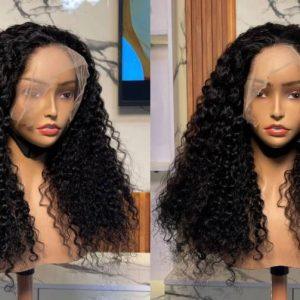 SDD Deep Curl 13*4 (Natural) Full Frontal Lace Wig