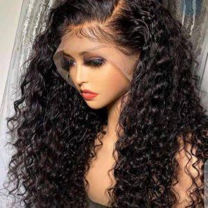 Wet Look Deep Wave Lace Front Wig