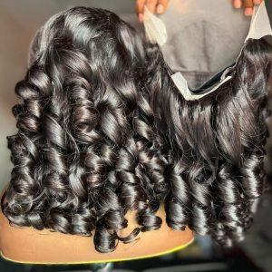 Luxury Full Frontal Tight Spiral Curls Wig