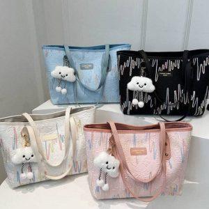Trendy Cartoon-Inspired Tote Bags