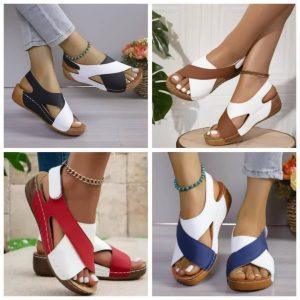 Criss‑Cross Comfort Sandal