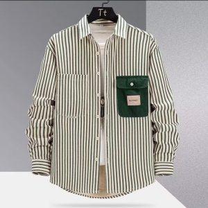 Urban Smart-Casual Striped Shirt