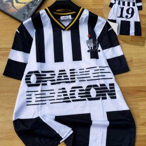 Orange Dragon Striped Football Jersey