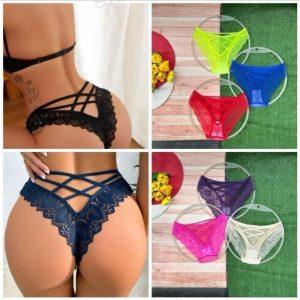 Sexy Crisscross Lace Thong
