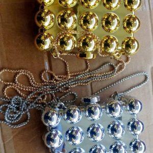 Luxury Metallic Bubble Clutch Purse