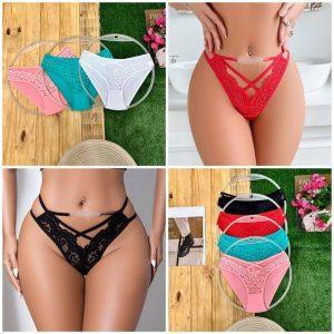 Women’s Sexy Lace Cross-Strap Panties