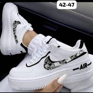 White Floral Street Sneakers
