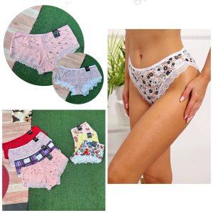 Premium Women’s Lace and Cotton Panties