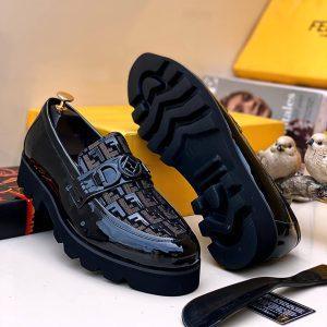 Luxury Glossy Black Designer Loafers