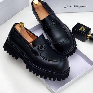 Men’s Black Chunky Sole Loafer