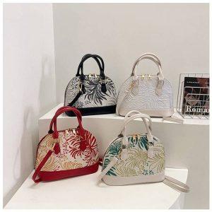 Floral Dome Mini Satchel Chic Handbag Collection