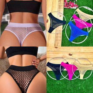 Breathable Mesh High-Waist Panties