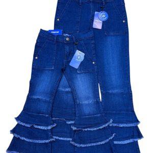 Mayoral Kids’ Layered Flared Denim Jeans