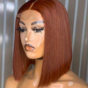 Vietnamese SDD Bone‑Straight Lace Wig - Chestnut Tone