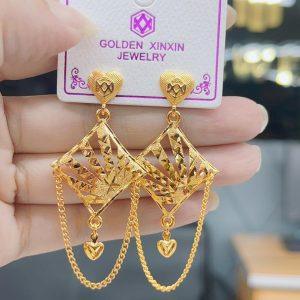 Luxury Saudi Gold Replica Earrings