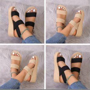 Women’s Elastic Strap Platform Sandals