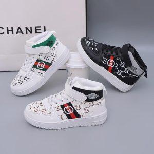 Premium Designer-Inspired High-Top Channel Sneakers