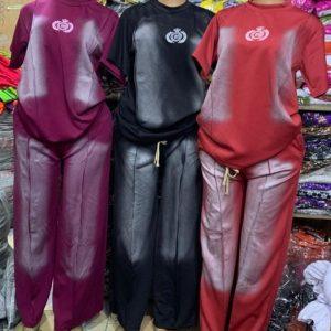 Premium Unisex Two-Piece Shine Tracksuit Set