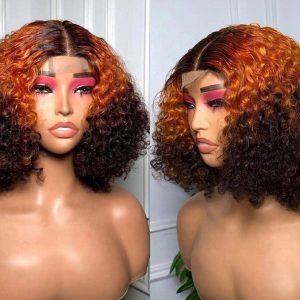 3-Tone Soft Curly Closure Wig