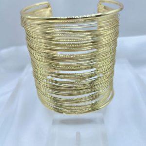Gold-Tone Multi-Wire Cuff Bracelet