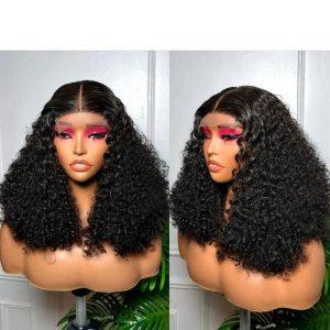 Luxury 5×5 T-Closure Sassy Blend Curly Wig