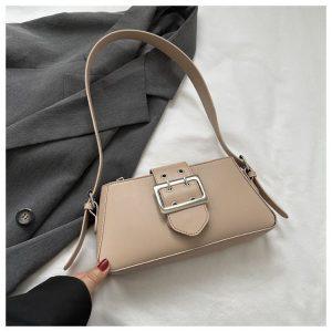 Elegant Buckle Shoulder Bag