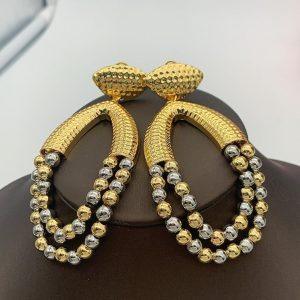 Luxury Gold Replica Drop Earrings