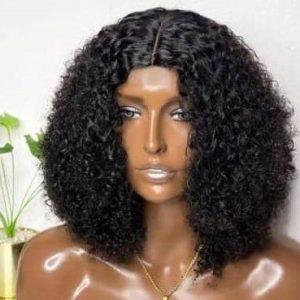 Curly Bob with T-Closure Elegance