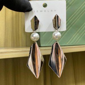 Luminous Geometric Drop Earrings