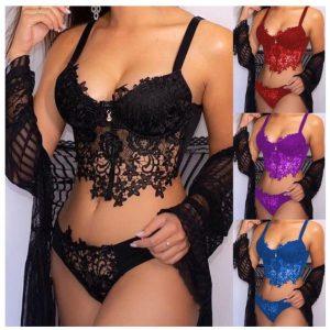 Sensual Lace Bra-and-Panty Set
