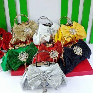 Luxury Bow-Embellished Women’s Mini Handbag / Purse
