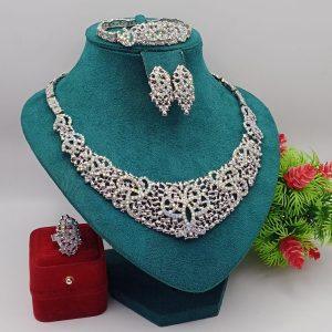 Premium Luxury Crystal Bridal Jewelry Set