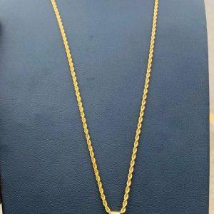 Africa Map Gold Pendant Necklace